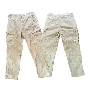 Vintage baggy khaki cargo pants